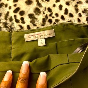 BR Heritage (2) - Olive Green Leather Skirt & Sweater